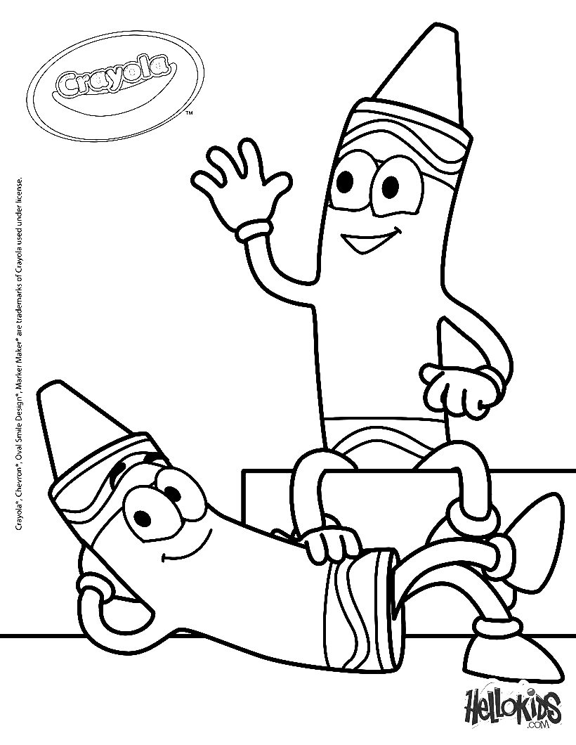 crayola birthday coloring pages