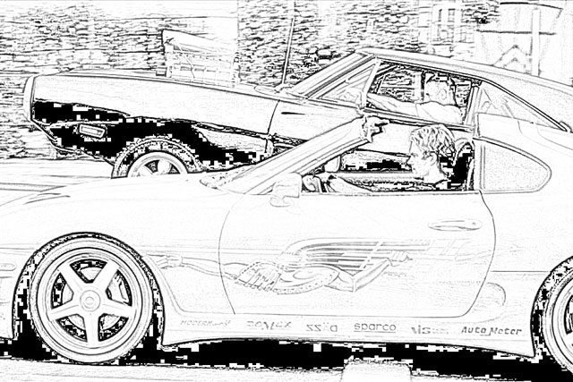 fast and furious coloriage
