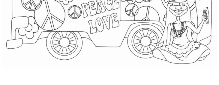 Hippie Van Coloring Pages Hippie Van Coloring Pages At Getcolorings.com