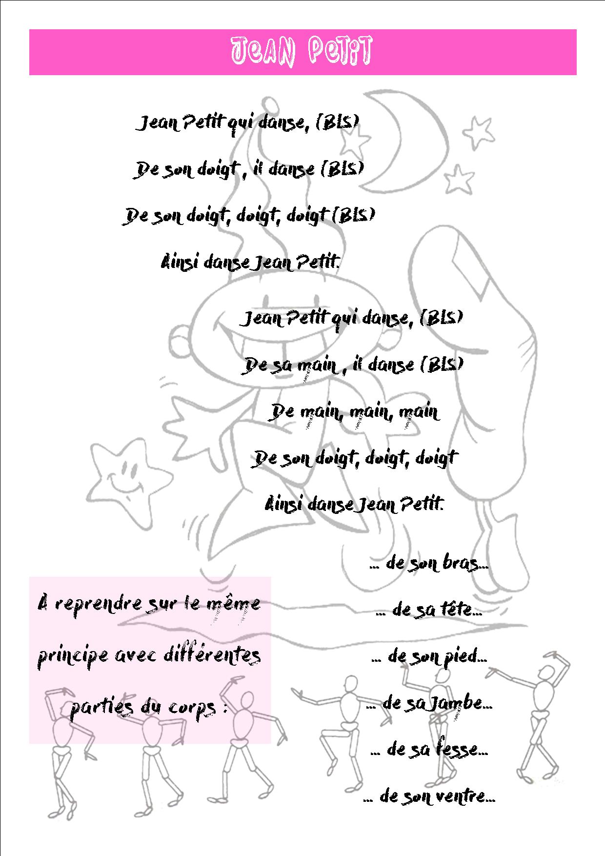 jean petit qui danse paroles maternelle illustrace