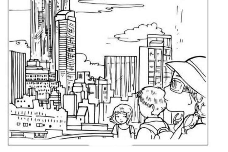 New York Coloring Page Elaine Reserved