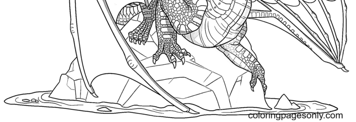 Nightwing Dragon Coloring Pages Dragon Nightwing Rainwing Supercoloring Winged Peregrinecella