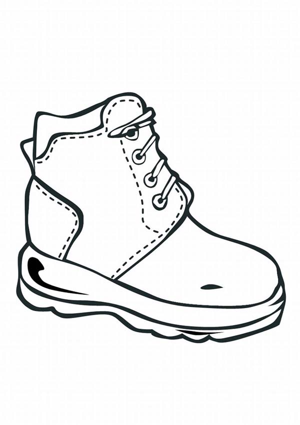 nike shoes coloring pages