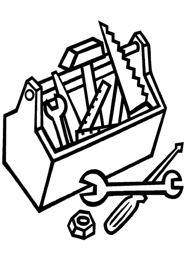 tool coloring page