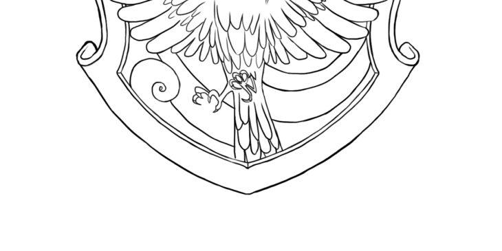 Ravenclaw Coloring Pages Ravenclaw Crest Coloring Pages At Getcolorings.com