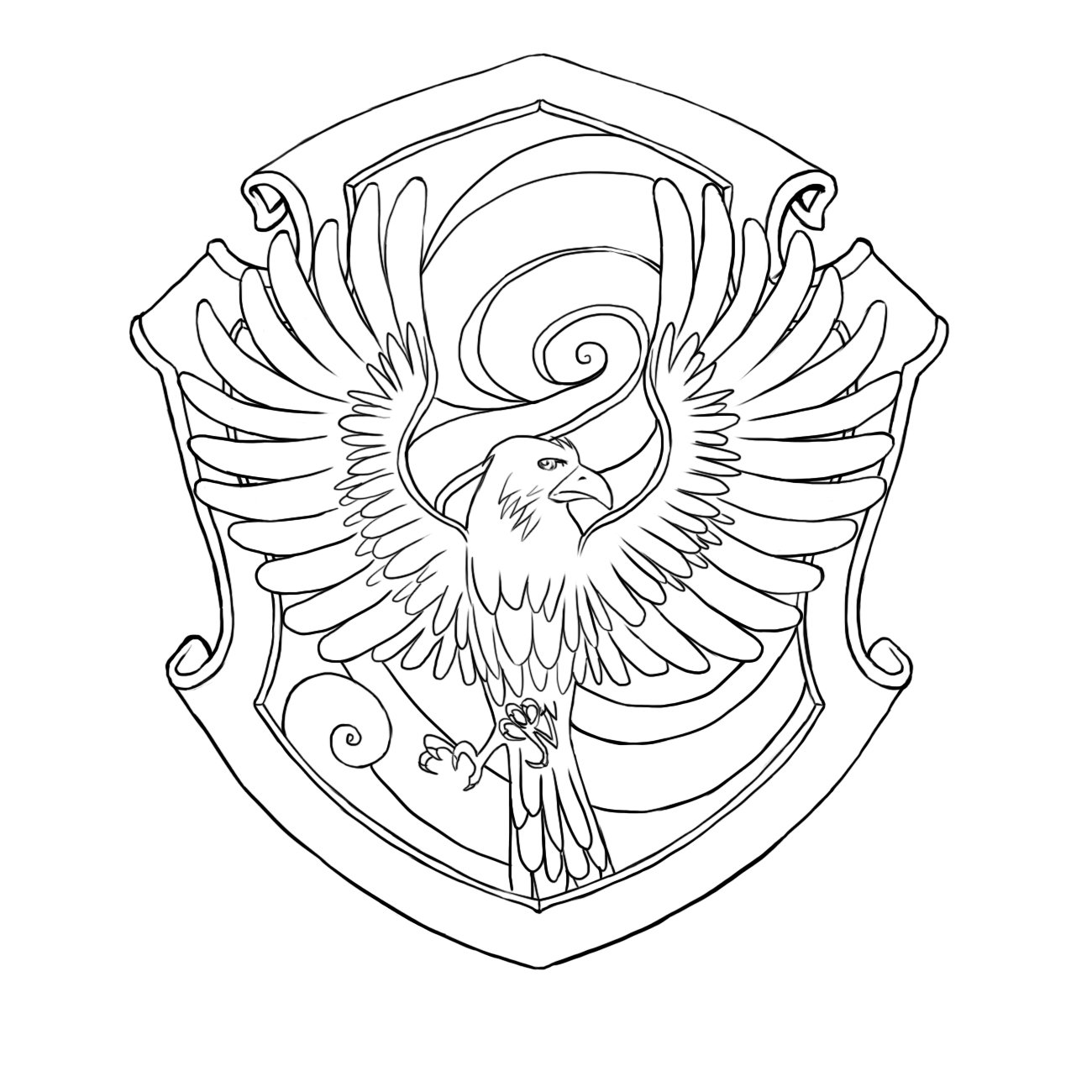 ravenclaw coloring pages