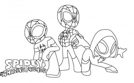 spidey and friends coloring pages