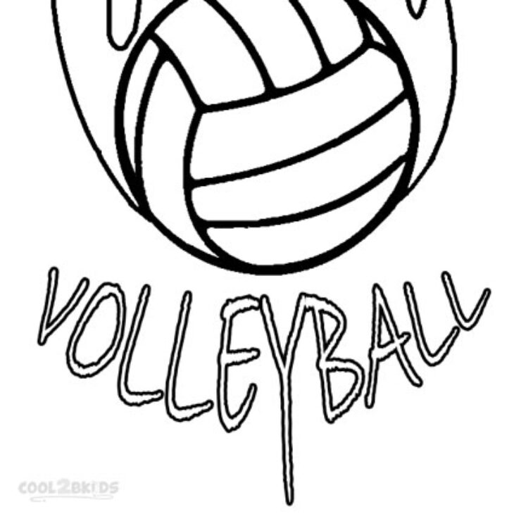 Volleyball Coloring Pages Printable Volleyball Coloring Pages