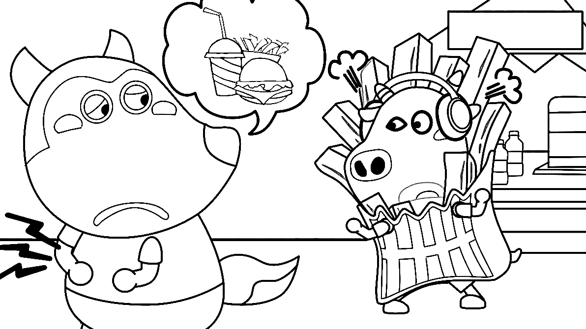 wolfoo printable coloring pages