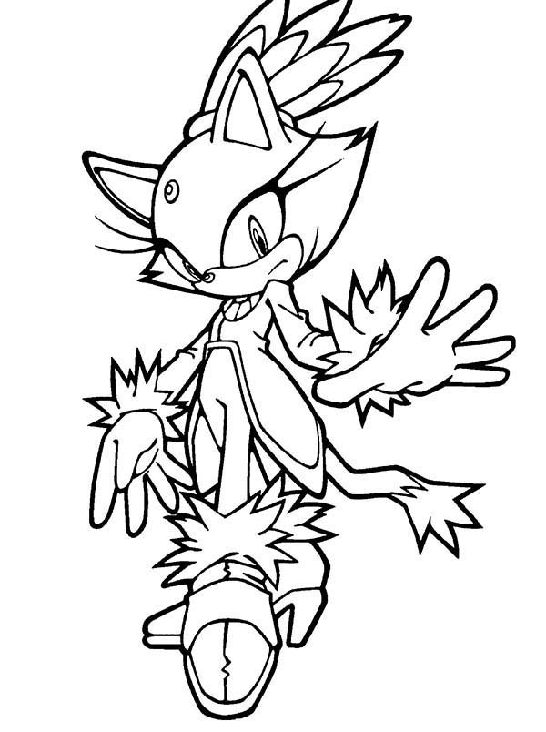 sonic amy coloring page