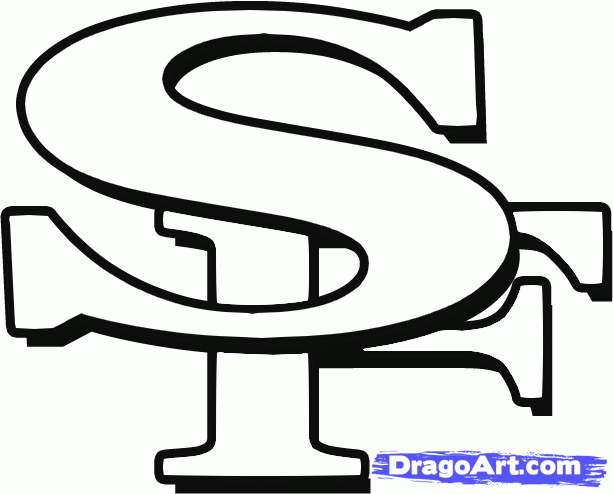 49ers logo coloring page