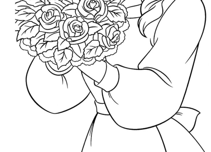 Belle Princess Coloring Page Princess Belle Coloring Page