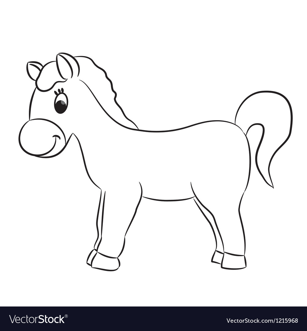 cartoon horse coloring pages