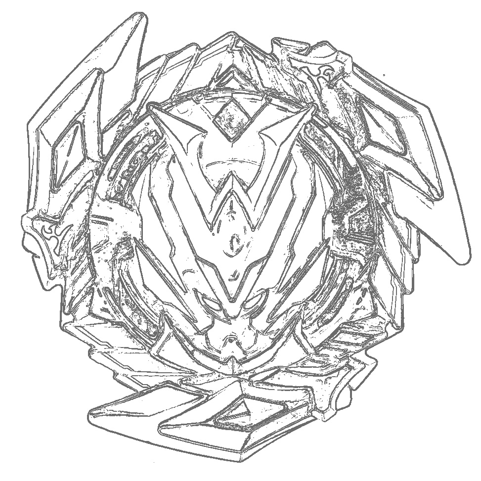 valtryek beyblade coloring page