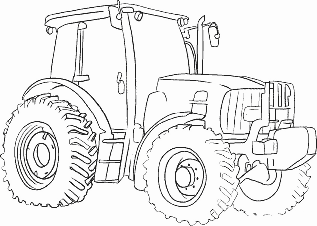 dessin de tracteur a colorier et a imprimer