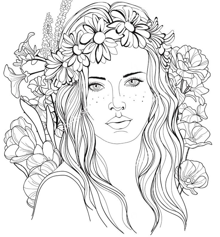 coloring pages of faces