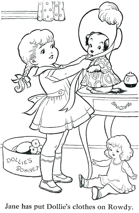 vintage coloring page