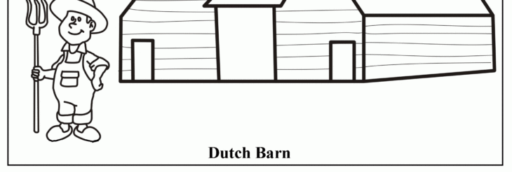 Farm House Coloring Page Farm House Coloring Pages