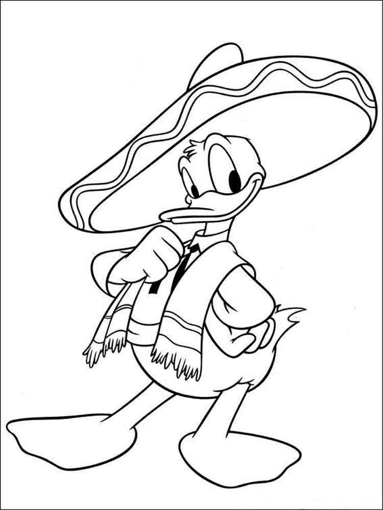 donald and daisy duck coloring pages