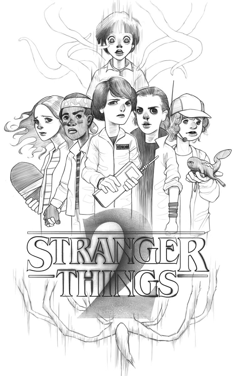 download dessin a imprimer stranger things background