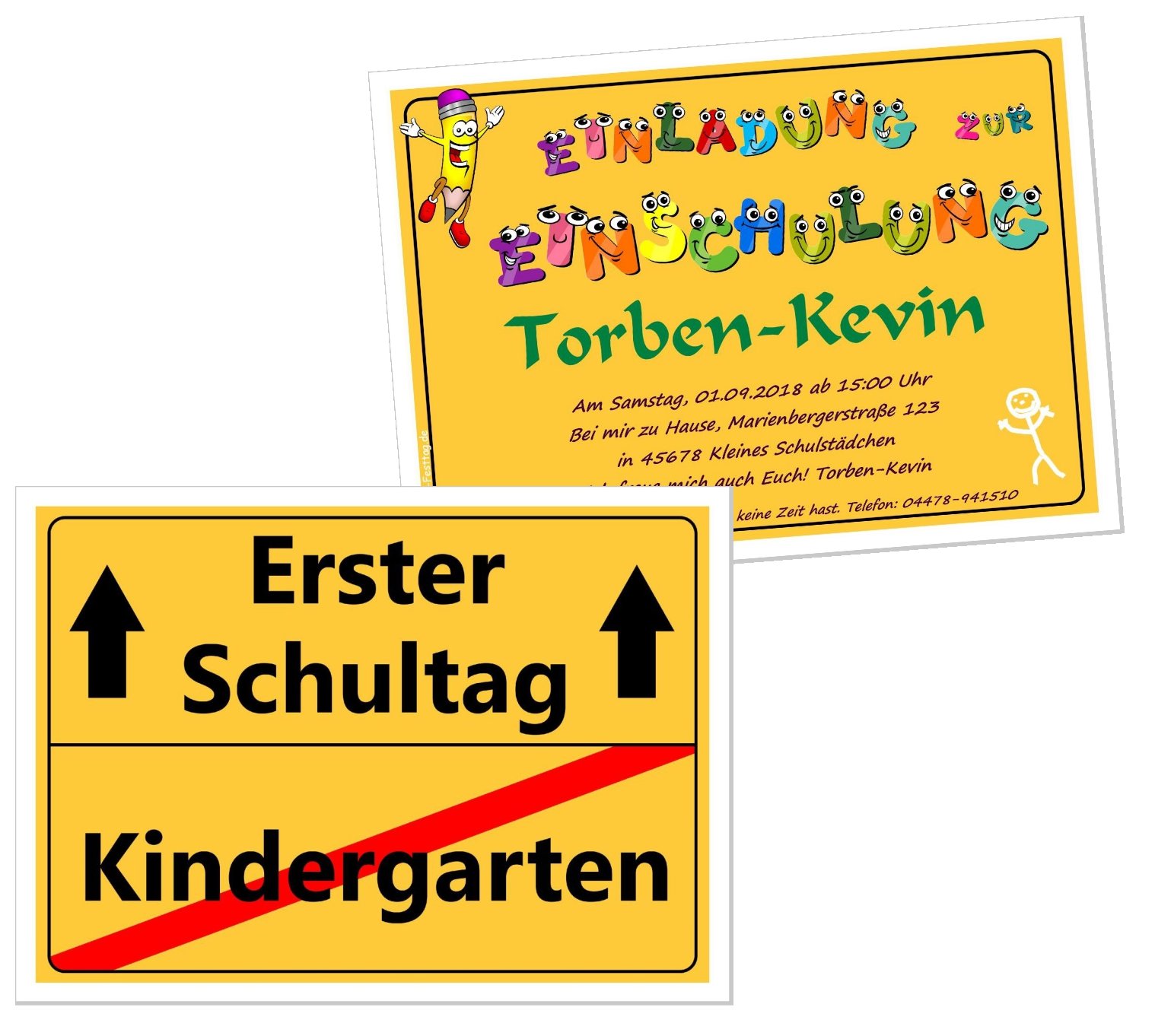 einladung schulanfang