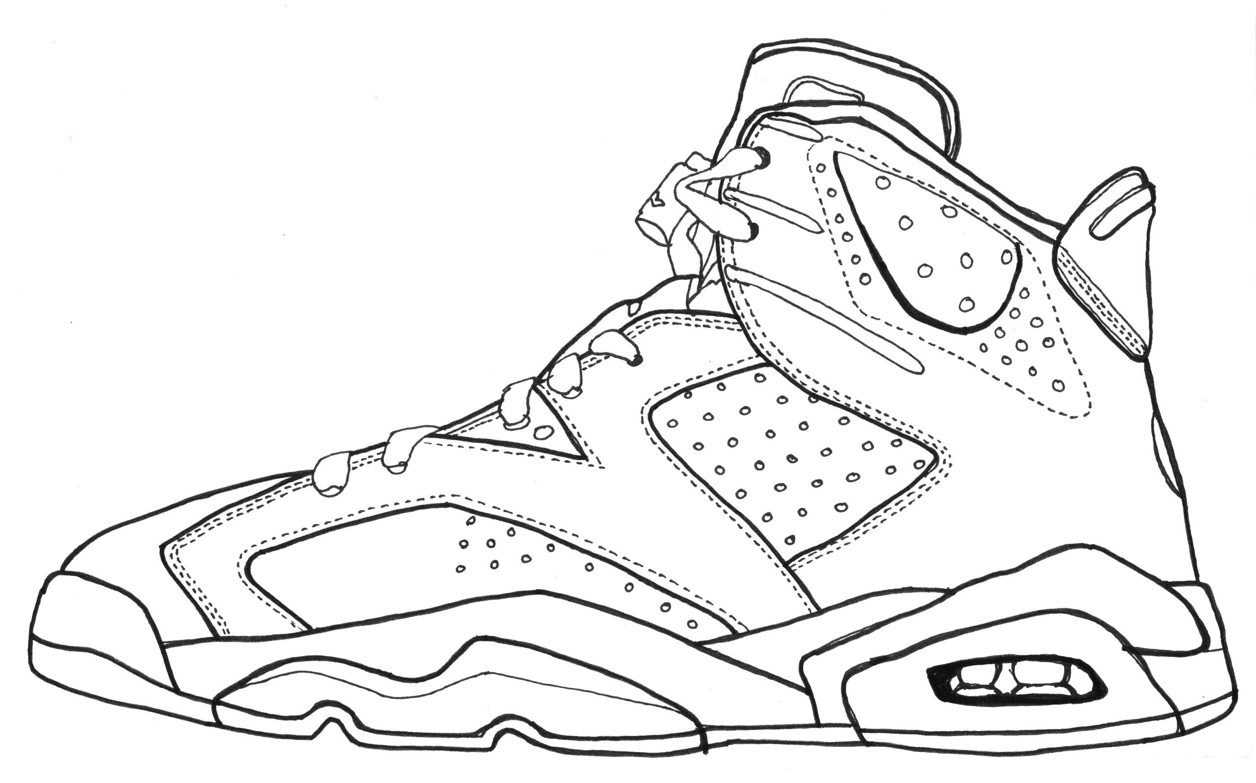 air jordan shoes coloring pages