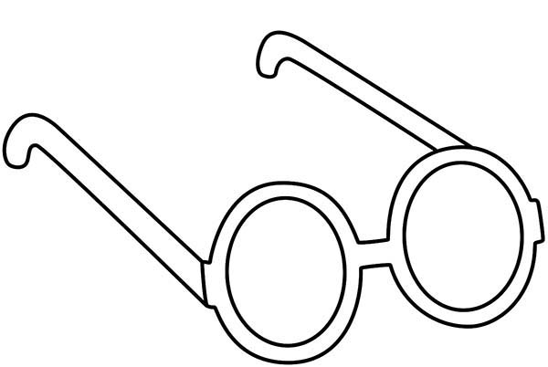 glasses coloring pages