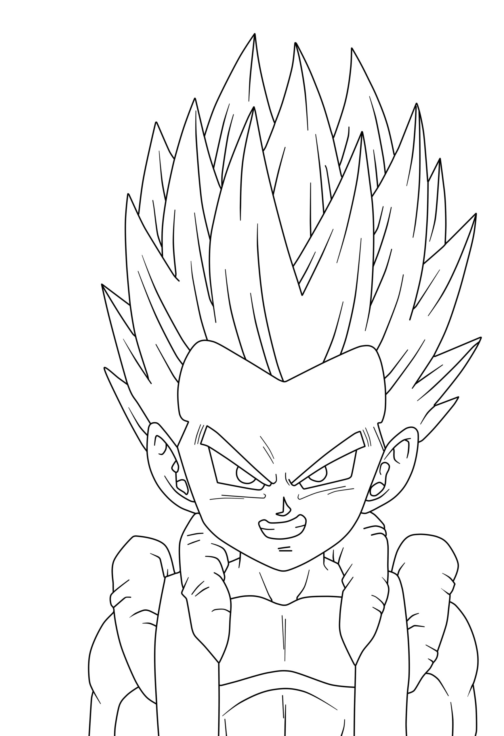 gotenks coloring pages