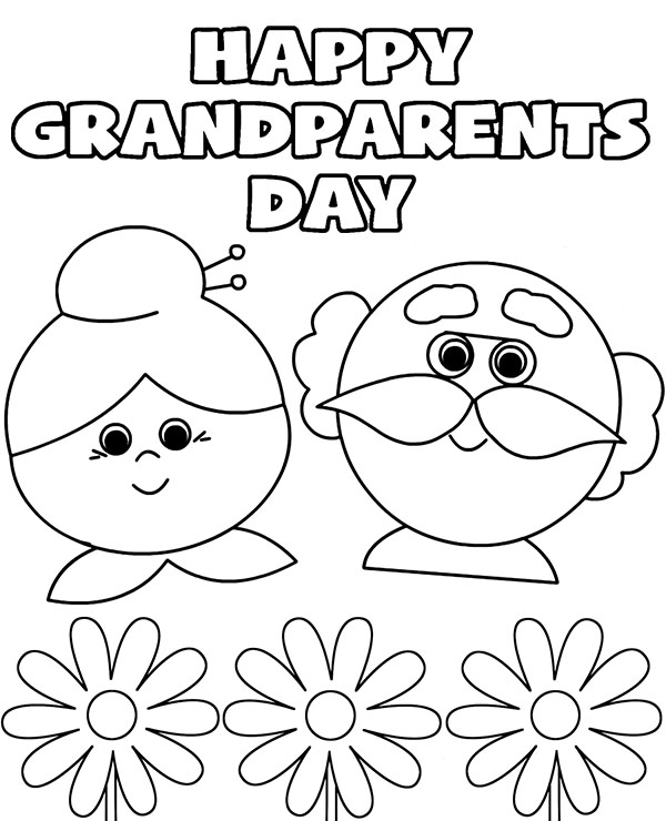 happy grandparents day coloring pages