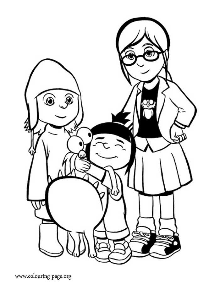 gru coloring page