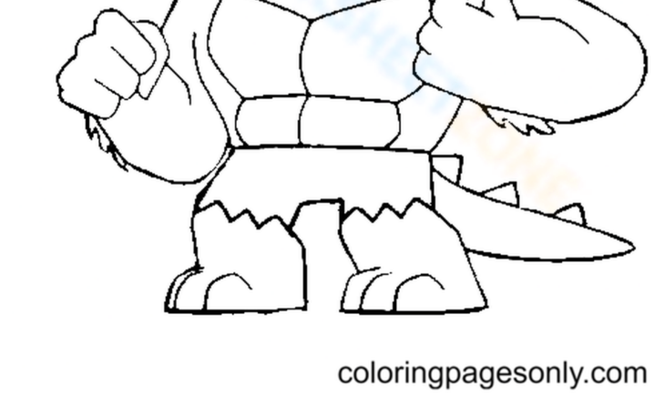 Goo Jit Zu Coloring Pages Free Printable Goo Jit Zu Coloring Page