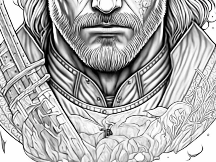 Witcher Coloring Pages Witcher Coloring Book Adult Pages Geralt Colouring Adults Books Pcgamer Coming November Color Do Printable Dark