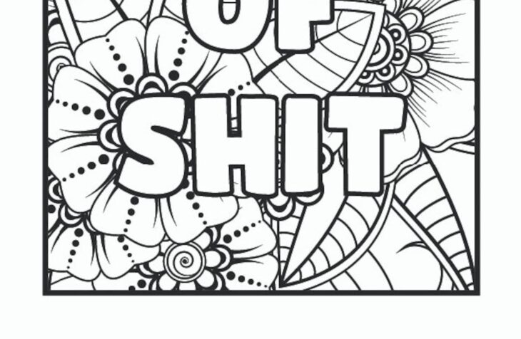 coloring pages for adults cuss words