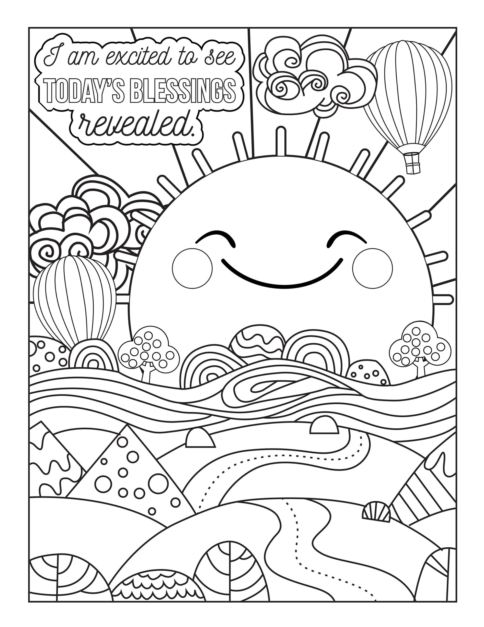 affirmation coloring page