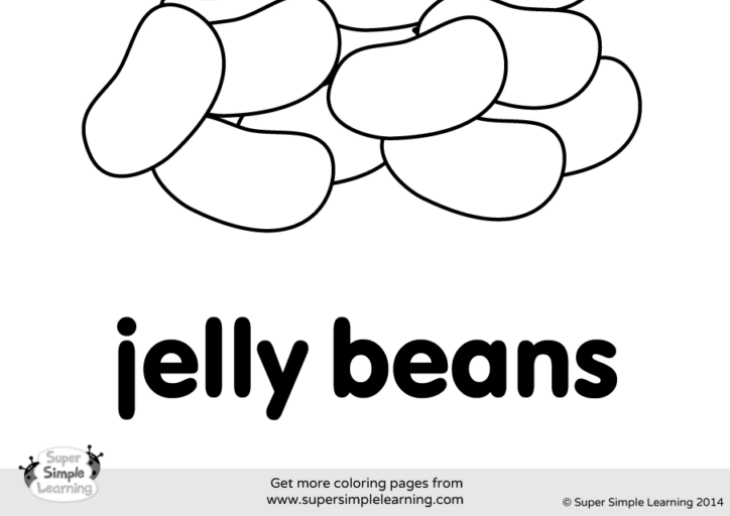 Jelly Beans Coloring Page Jelly Coloring Beans