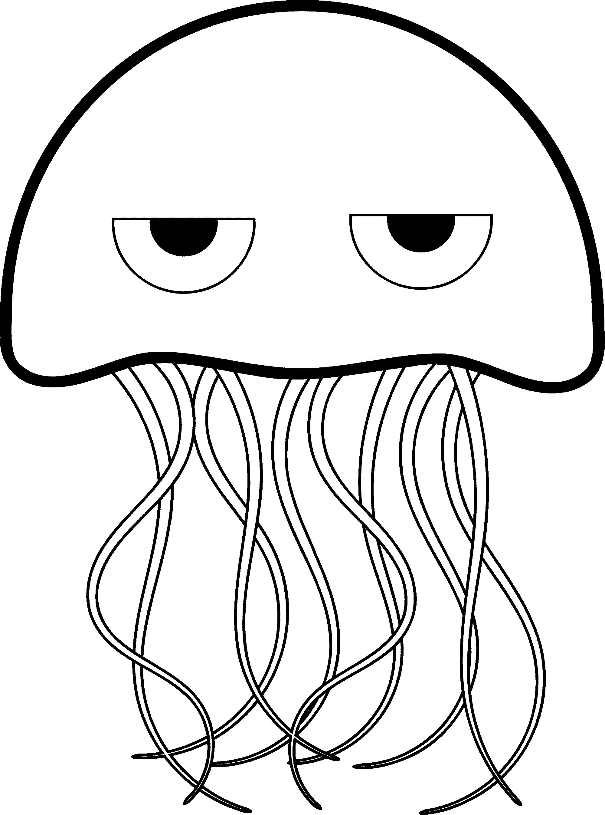 jelly fish coloring pages