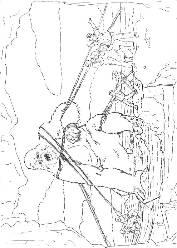 king kong coloring page