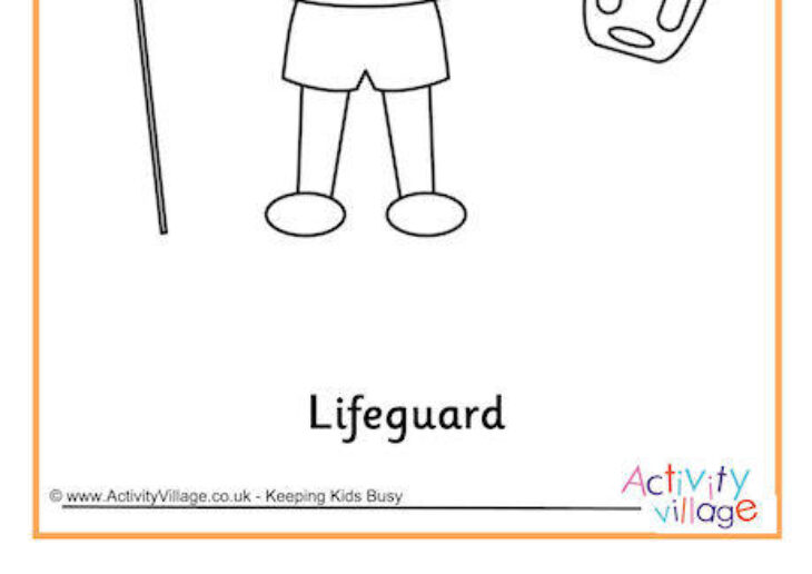 Lifeguard Coloring Page Lifeguard Coloringonly