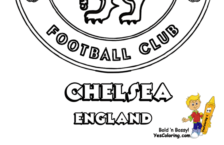 Coloring Pages Manchester United Manchester United Coloring Pages Crest Chelsea Colouring Print Madrid