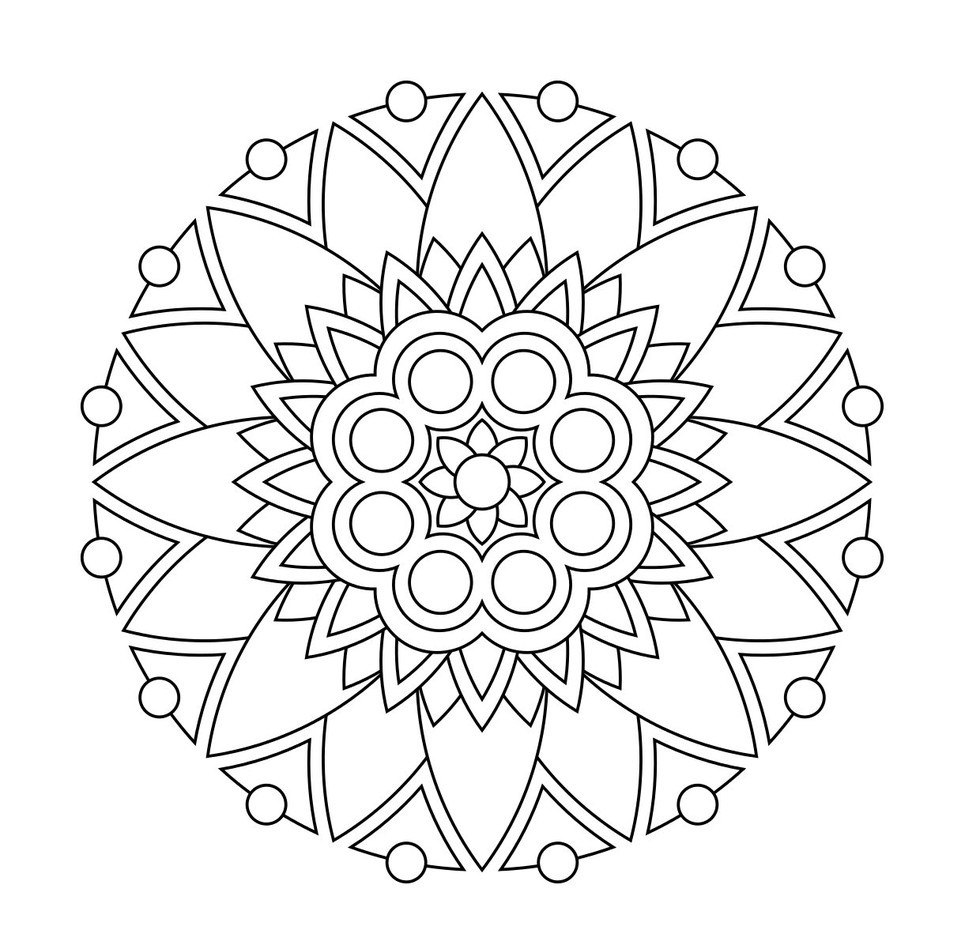 coloriage mandala ms