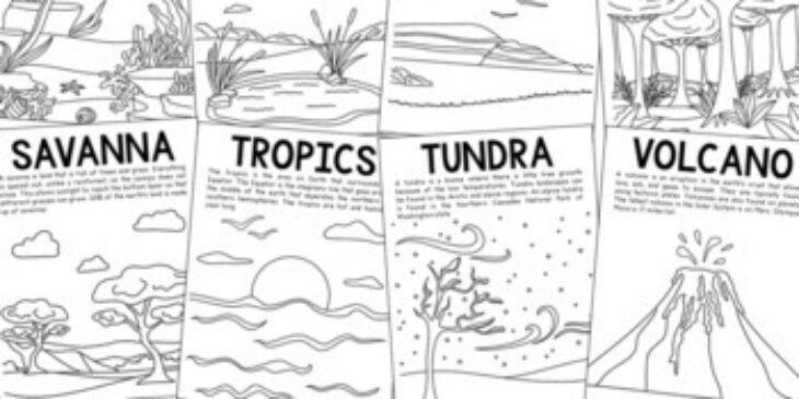 Biomes Coloring Pages Pdf Biomes Coloring Pages