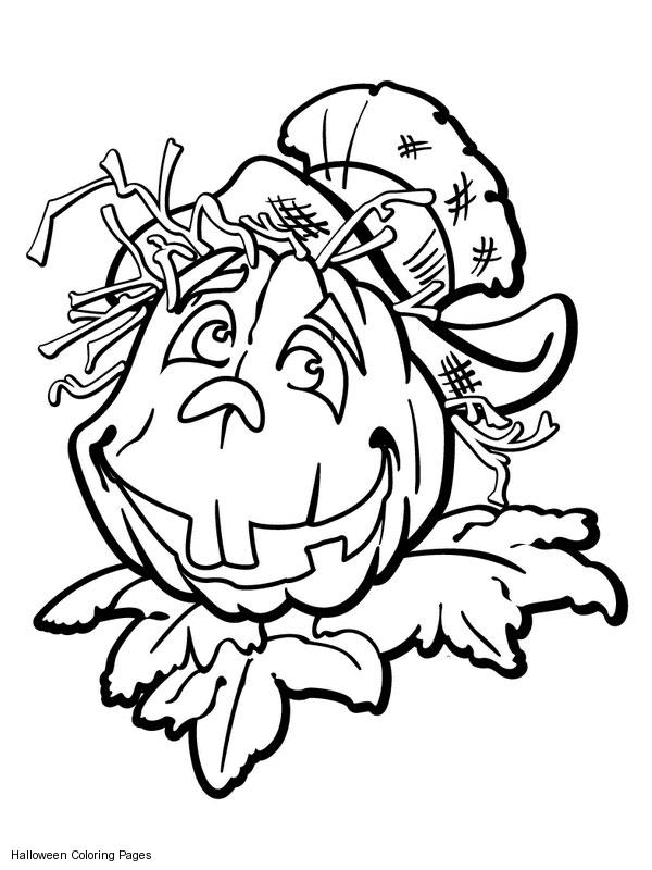 scary monster coloring page