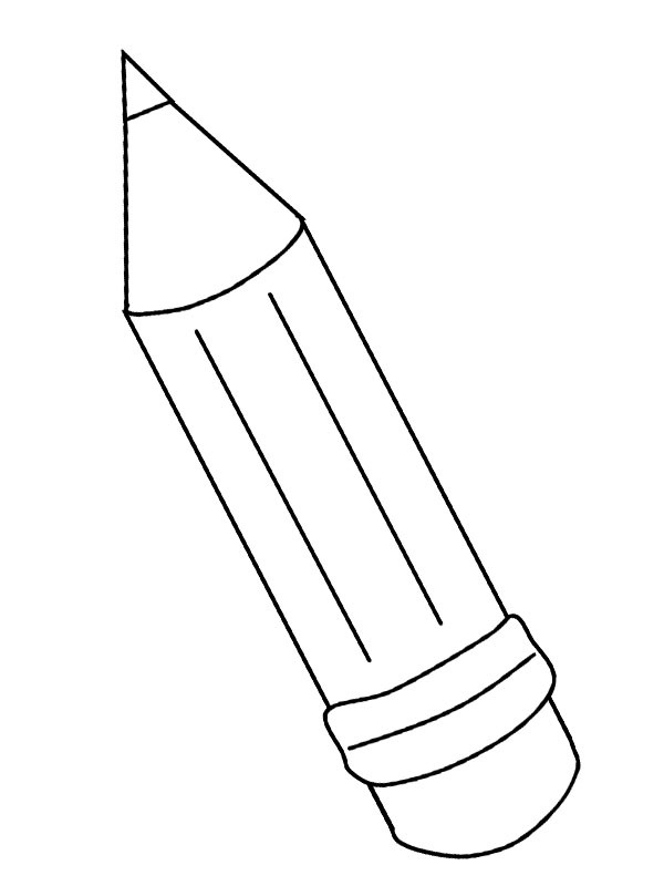 coloring pages of a pencil