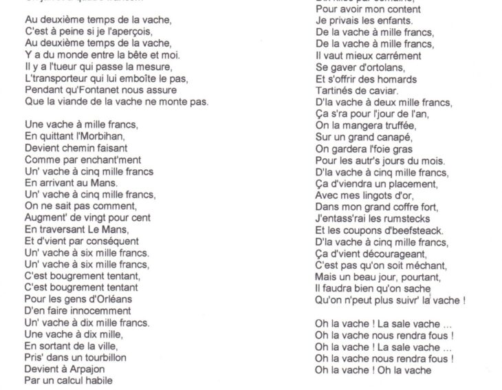 Paroles Tout Les Lacgume Chansons – Shm