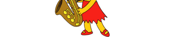 Saxophone Lisa Simpson Lisa Simpson Saxophone Playing Simpsons Drawing Draw Cartoon Characters Cartoons Getdrawings