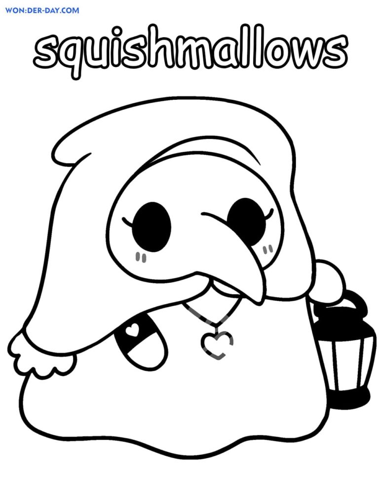 squishmallows printable coloring pages