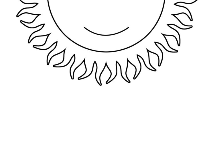 Sun Set Coloring Pages Coloring Sun Pages