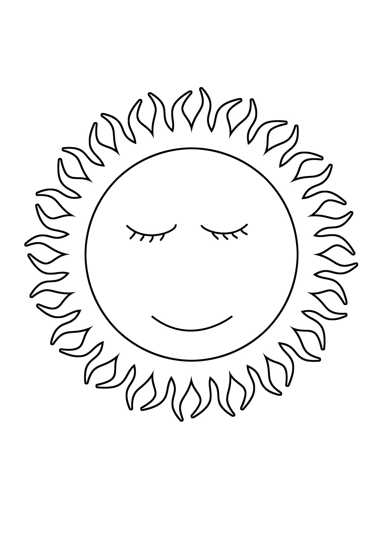 sun set coloring pages