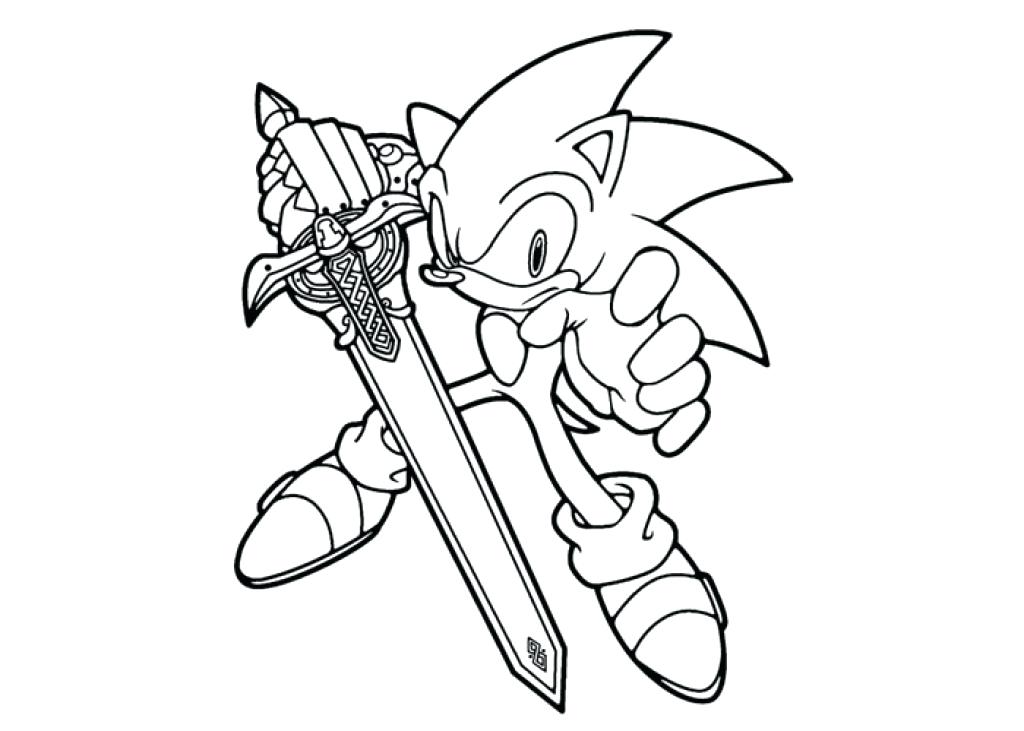 sonic x shadow coloring pages