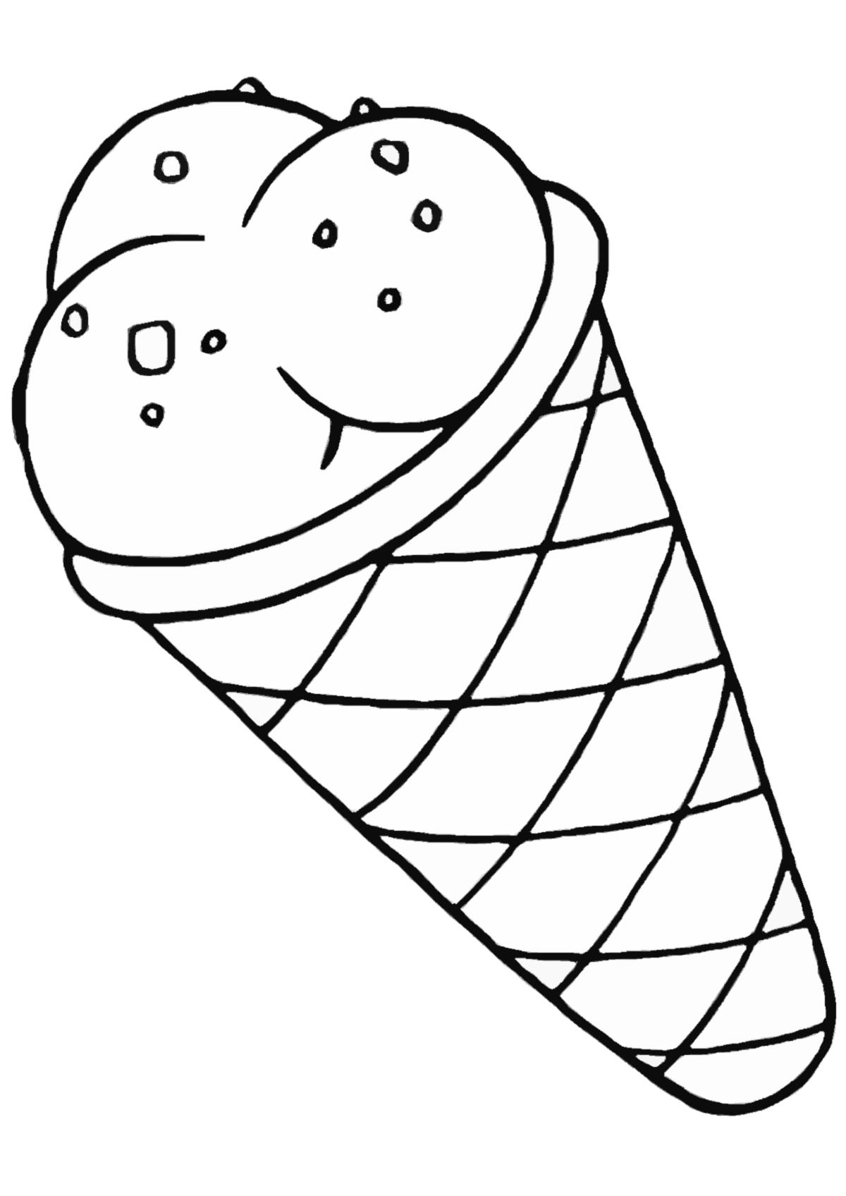 sweets coloring page